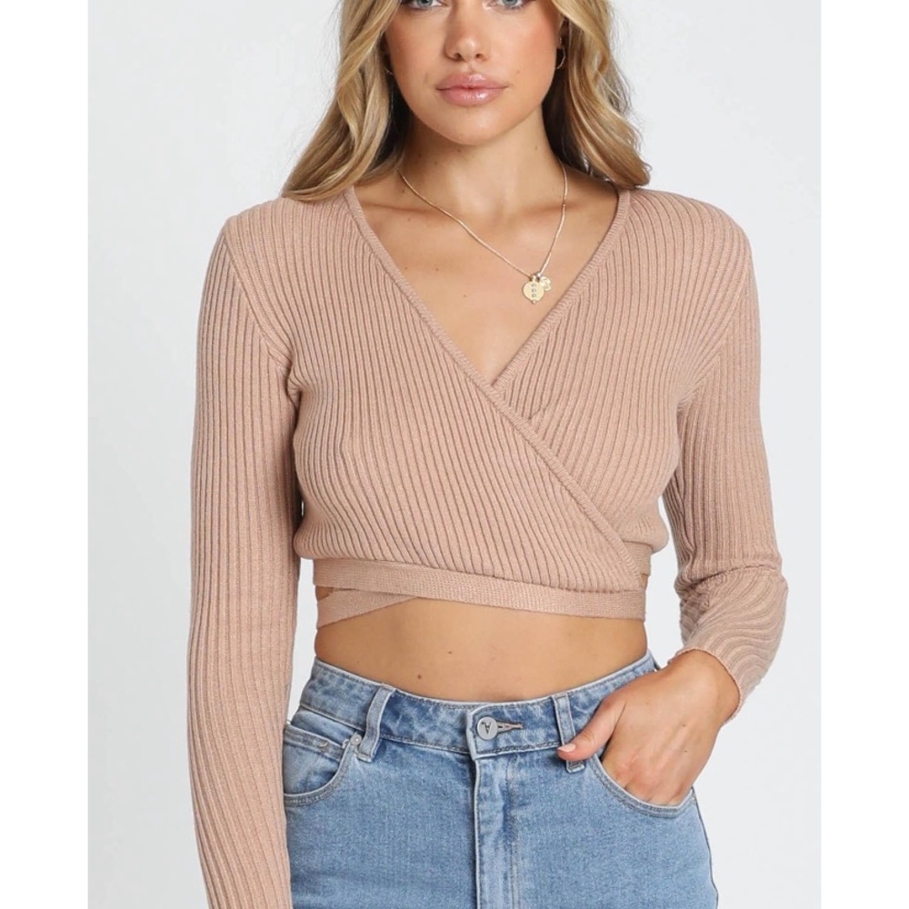 SHOWPO Ribbed Knit Top In Mocha - Picture 2 of 8